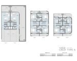 Explore the well-planned layouts of the 3-bedroom townhouses at Taormina Village Dubai. A detailed floor plan of a 3-bedroom townhouse in Taormina Village Dubai, showcasing spacious layouts and premium designs.