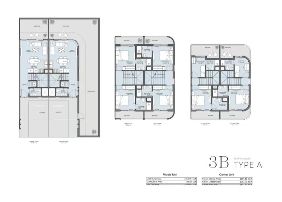Taormina Village Townhouse Dubai 3 Bed Floor Plan
